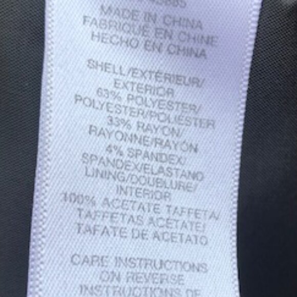 Michael Kors Blazer Size 8 Black Classic Ruched Sleeves - Picture 10 of 11